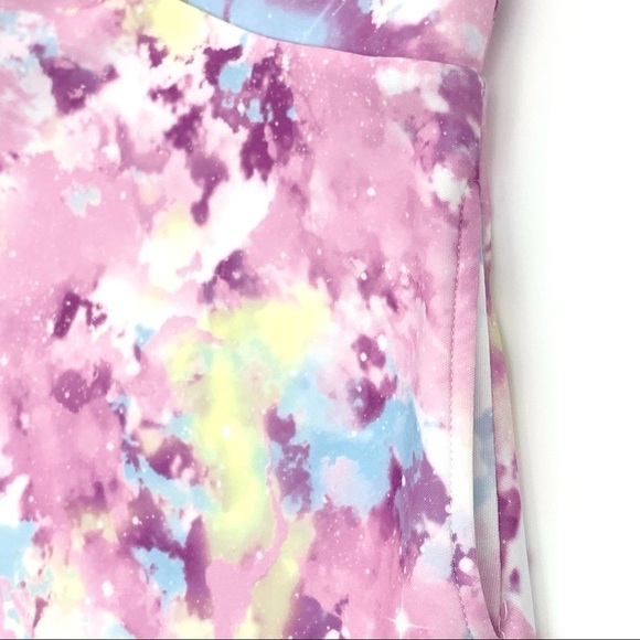 Hot Topic Pink Galaxy Skater Skirt w/Pockets - Picture 4 of 7